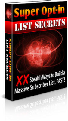 Product picture *NEW Super optin list secrets  With MRR